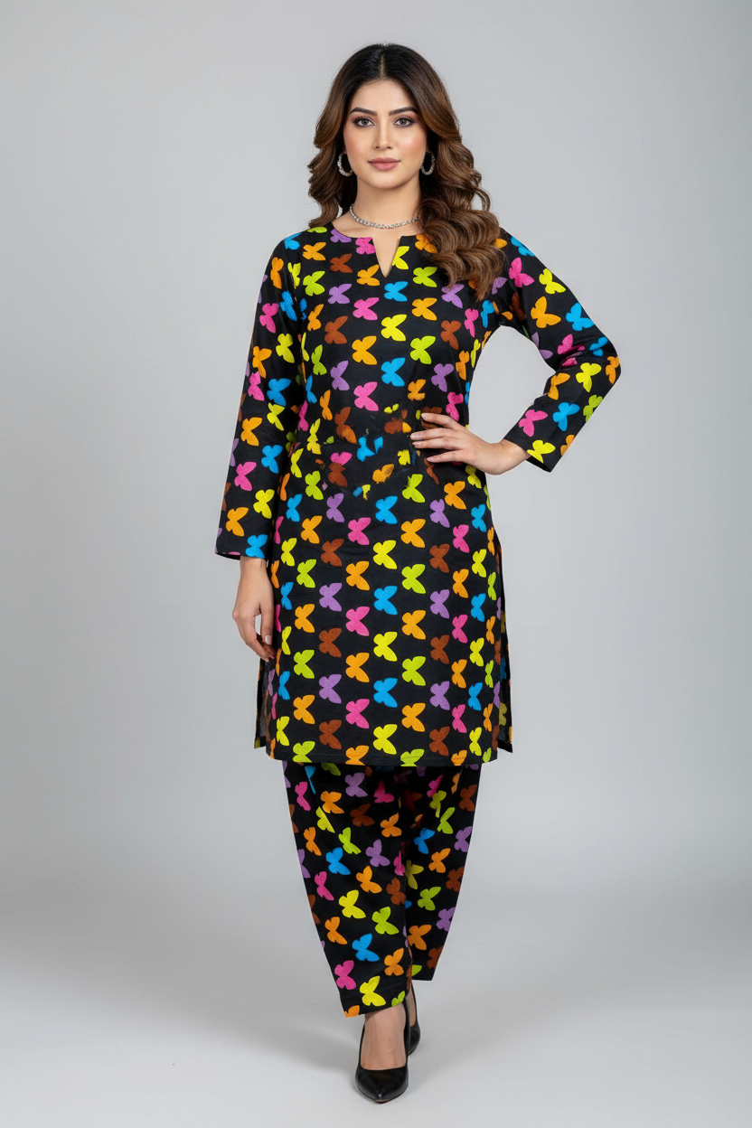 Summer Cotton 2Pc Allover Print