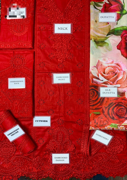 Mushq Valentina Chikankari Embroidered 3PC