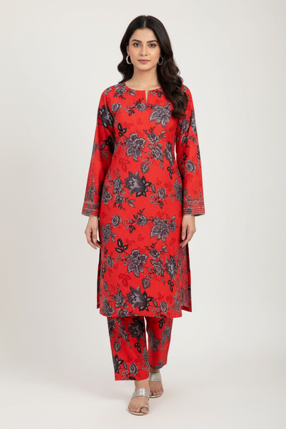 Summer Cotton 2Pc Allover Print