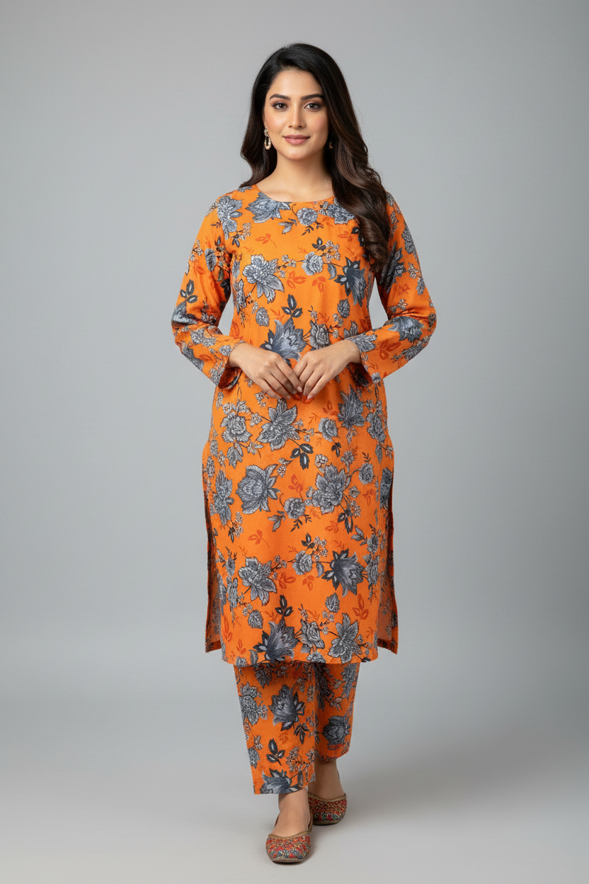 Summer Cotton 2Pc Allover Print